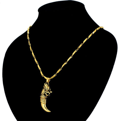 Collier Loup Signification (Plaqué Or)
